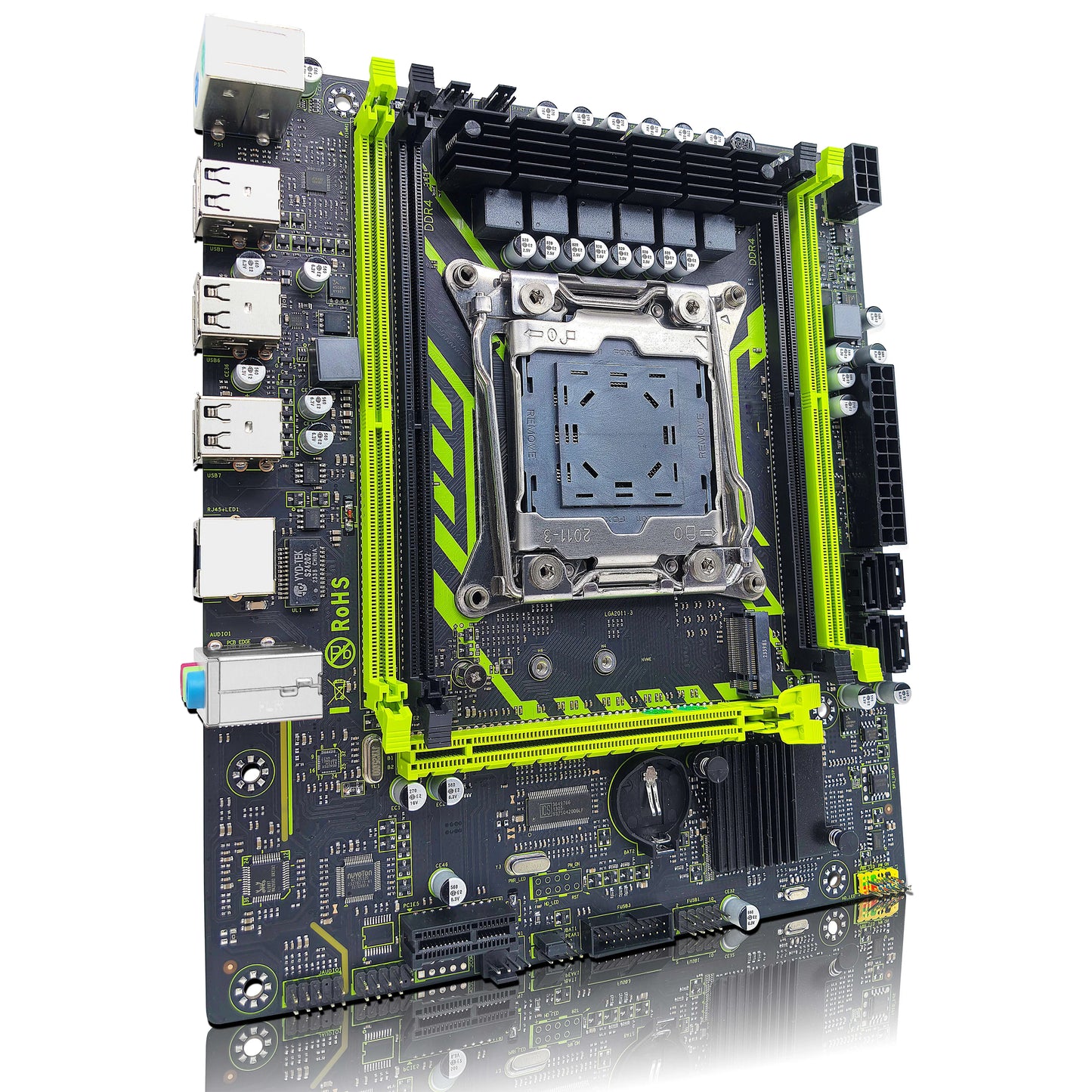 ZSUS X99-8D4 Motherboard Set Kit With LGA2011-3 Xeon E5 2650 V4 CPU DDR4 16GB (1*16GB) 2133MHZ RAM Memory NVME M.2 SATA-EXPROTAS