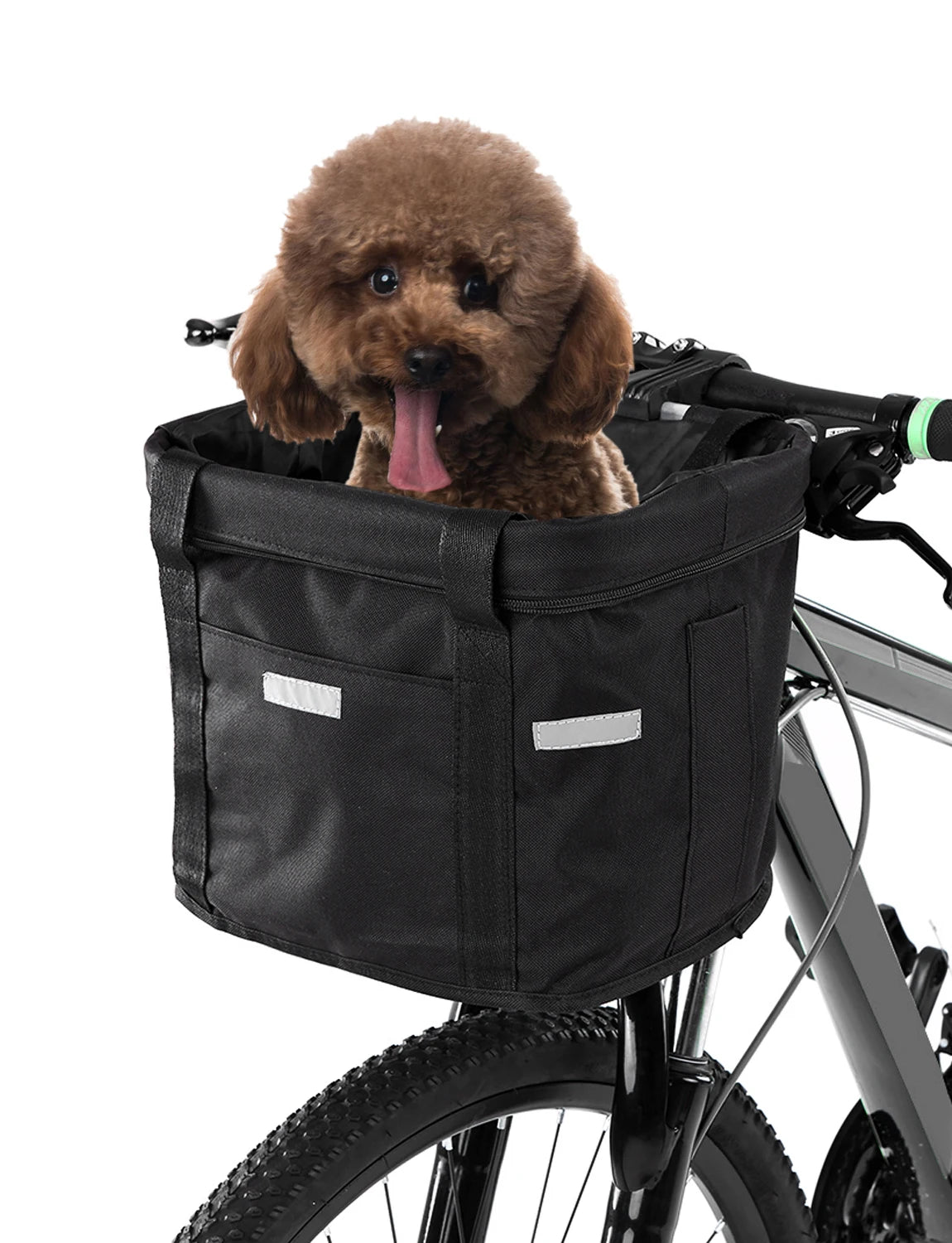 Waterproof Removable Bike Front Basket Handlebar Pet Carrier Frame Bag