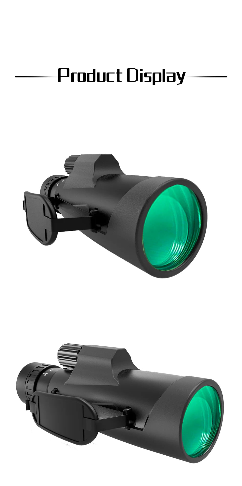 HD Zoom Monocular Telescope Lightweight Single Tube Hunting Hiking Camping