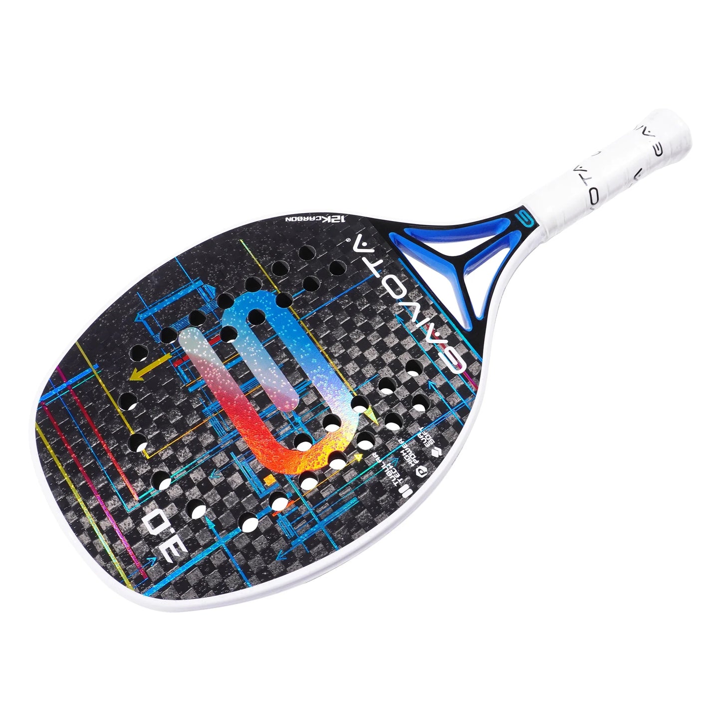 Gaivota3.0 2024 Beach tennis racket 12K carbon+backpack-EXPROTAS