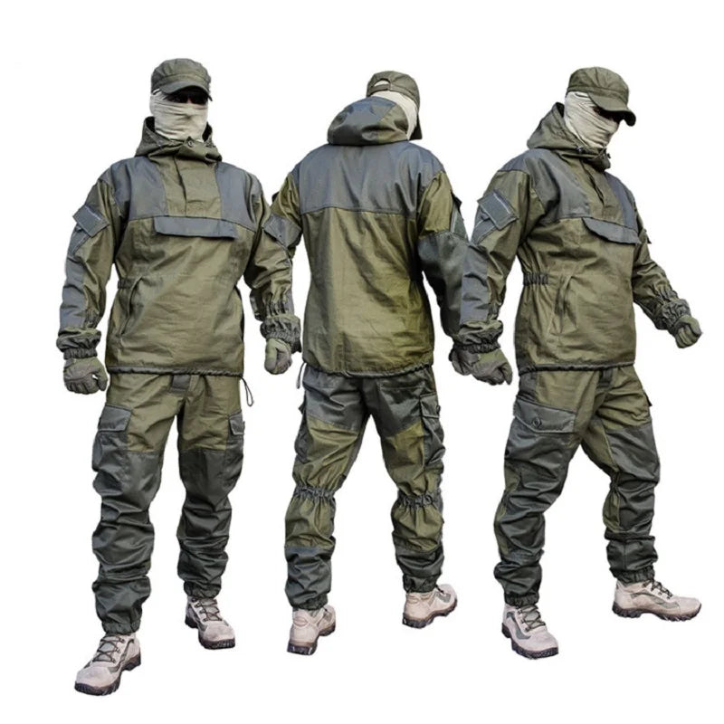 Gorka 4 Men's Mountain Camouflage Combat Suit Cotton Blend Working Hunting Training Uniform Short Eye-catching Design