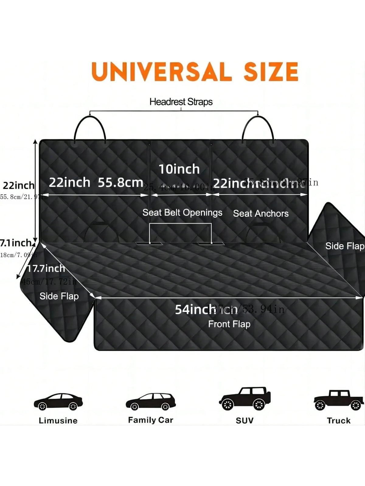 Waterproof Dog Car Seat Cover Protector Travel Carrier Mattress for Pets