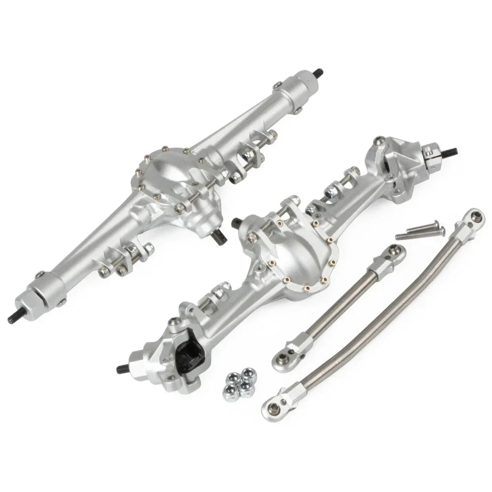 CNC Aluminium Front Rear Axle Bevel Gear SOA Mount 1/10 RC Crawler SCX10 II