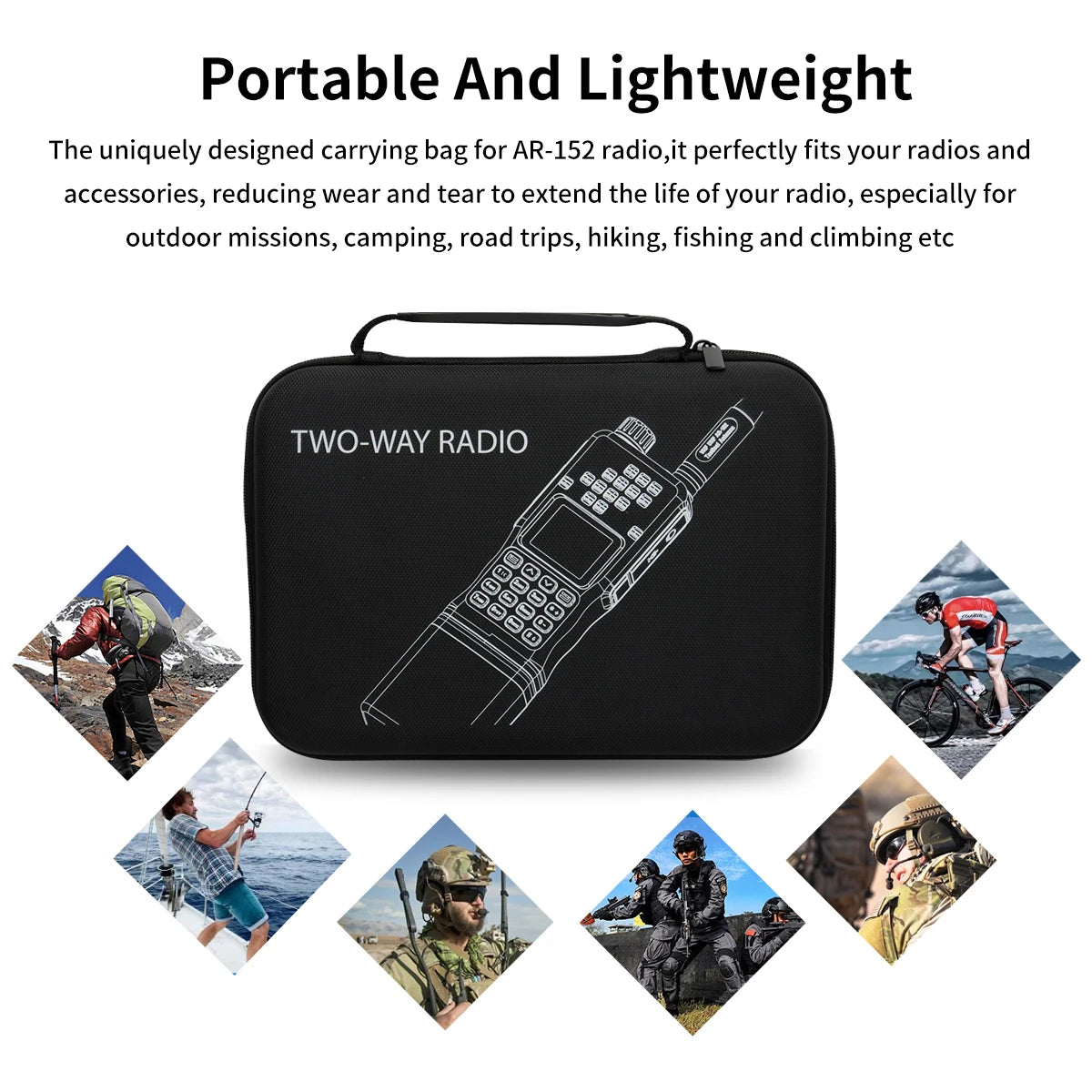 Baofeng AR-152 15W Walkie Talkie Powerful CB Two way Radio 12000mAh Battery Tactial Long Range AN PRC-152 Dual Band Transceiver-EXPROTAS