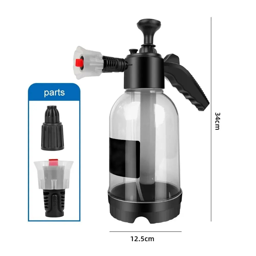 2L Foam Sprayer Car Wash Hand Pump Bottle Pressure Cleaning Tool