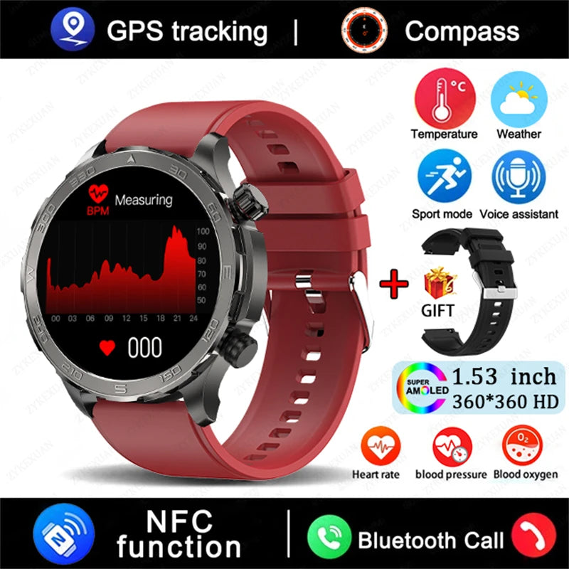 2025 Huawei Smart Watch Bluetooth Call AMOLED GPS NFC Waterproof Sports Men Women