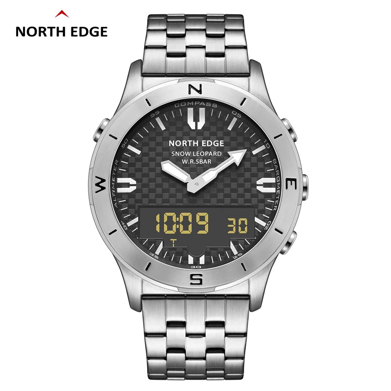 NORTH EDGE Men's Sports Digital Watches Business Luxury Watch For Men Waterproof 50M Altimeter Barometer Compass Luminous Clock-EXPROTAS