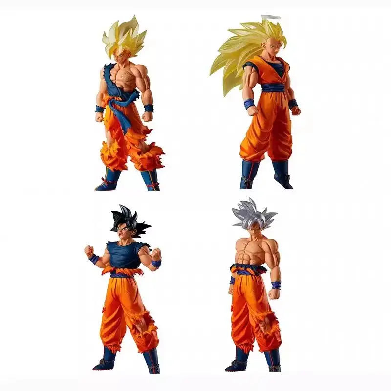 4pcs Dragon Ball Goku Figure Set Super Saiyan PVC Action Statue Model Gift