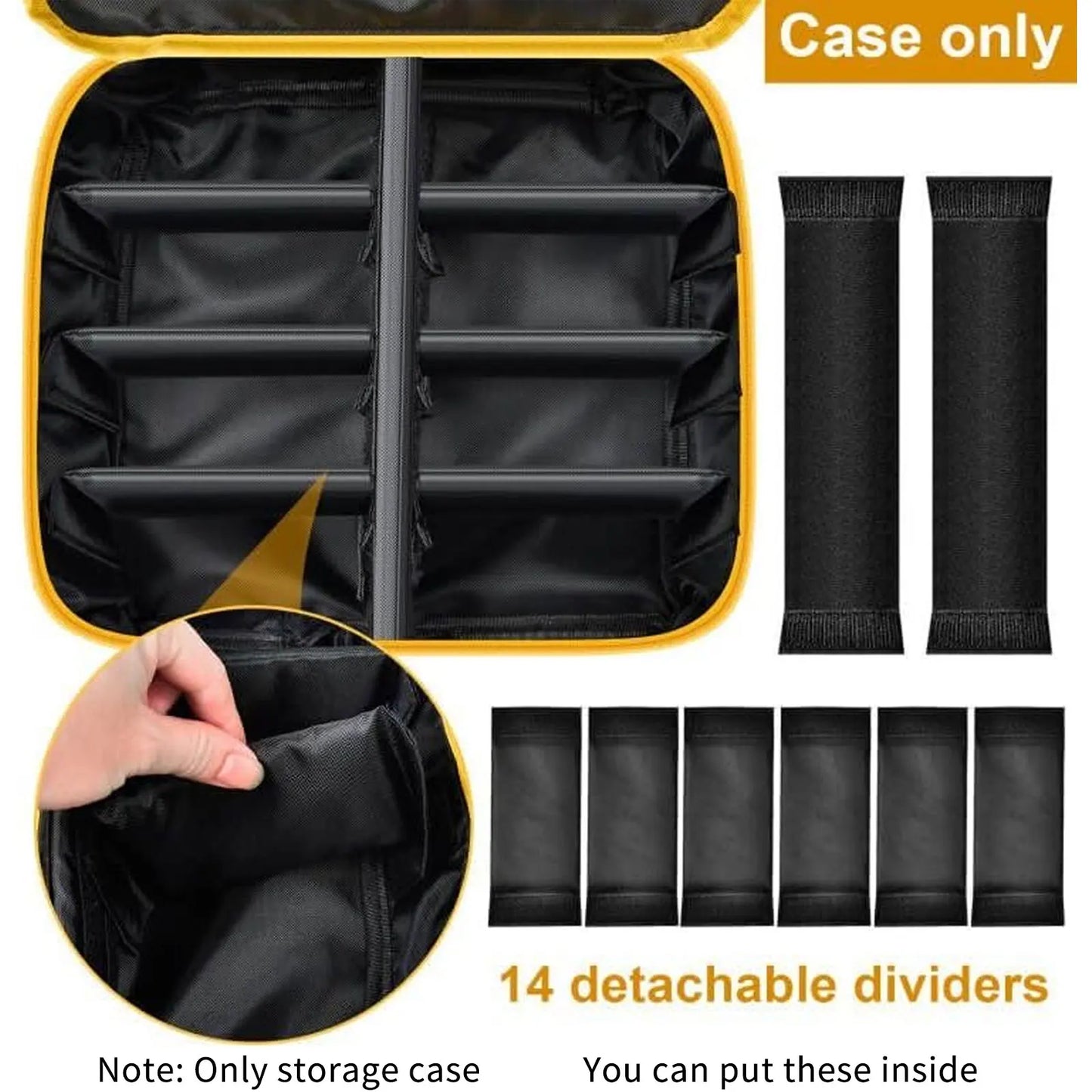 Large Battery Storage Bag for DeWalt Milwaukee 12V/18V/20V Charger Tool Case