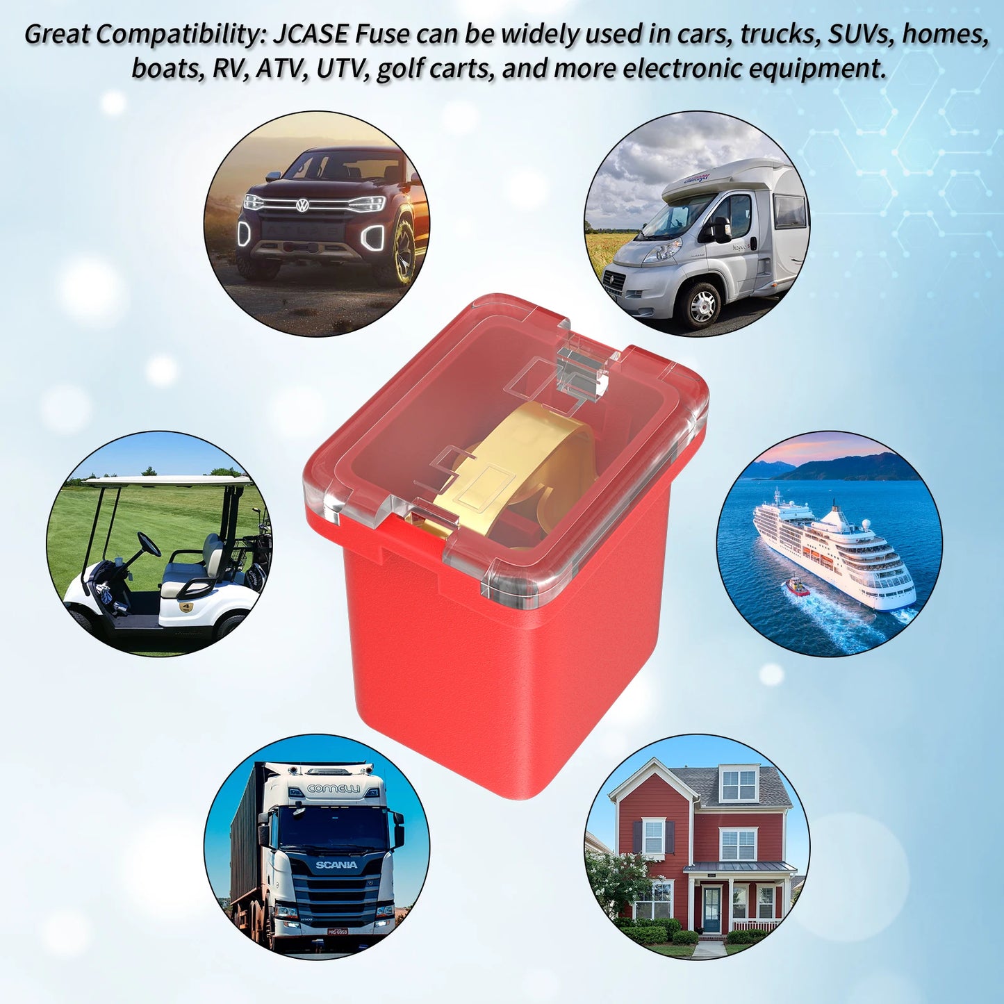 36PCS Low Profile Box Fuse Assortment Automotive Micro Car Fuses