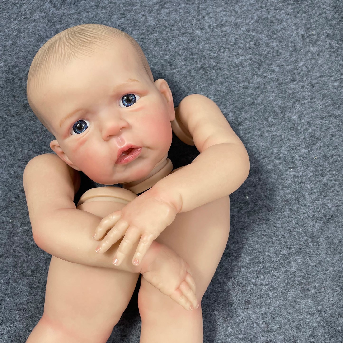 24-25" Reborn Doll Kit Sandie Painted 3D Skin Veins DIY Large Baby Art Parts