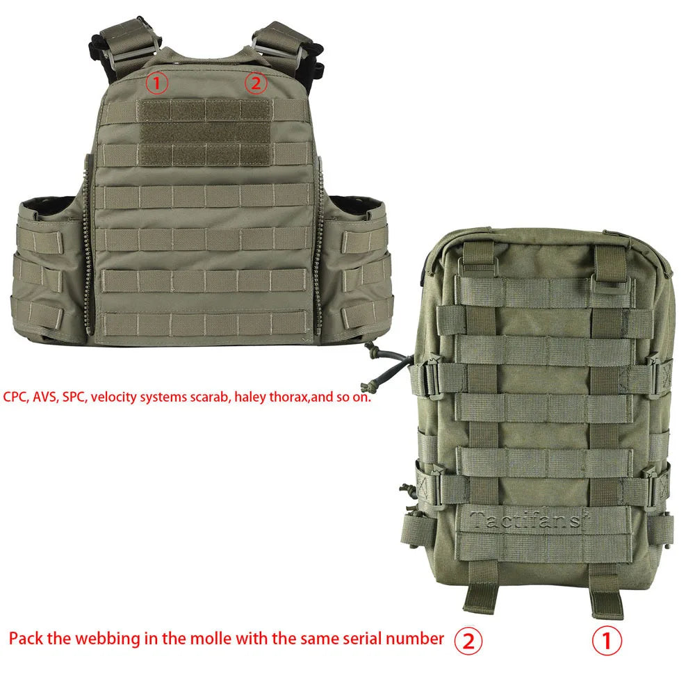 Mini Hydration Pack 2-in-1 MOLLE Rip-Away IFAK Pouch Medical Hunting Bag
