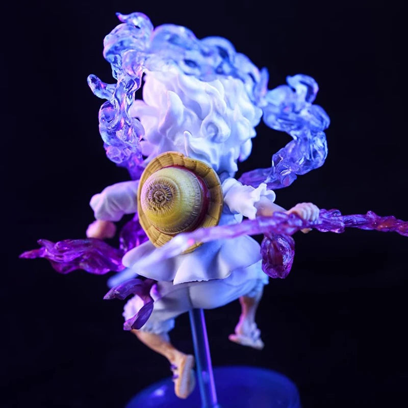 One Piece Luffy Gear 5 Mini Figure 10cm Sun God Nika Collector Model