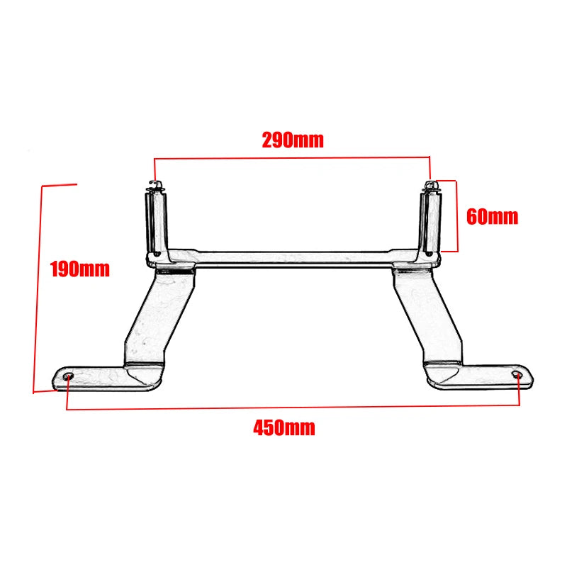 Auxiliary Fog Light Bracket Mount Compatible with BMW R1200GS R1250GS ADV