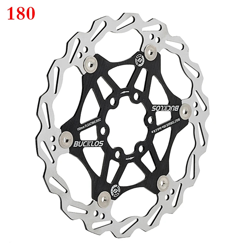 2PC BUCKLOS Bicycle Disc Brake 160/180/203 Bike Floating Rotors Stainless Steel Mountain Bike Brake Rotor Mtb Rotors Part 1PC-EXPROTAS