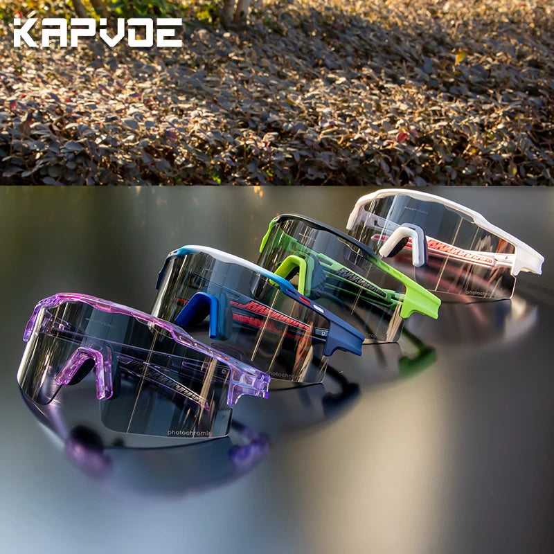 Photochromic Cycling Glasses UV400 Sports Sunglasses for Men Women MTB