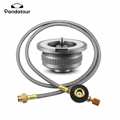Butane Gas Adapter Camping Stove Converter Connector Outdoor Canister Tank