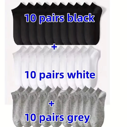 5/10-Pack Unisex Comfort-Fit Ankle Socks Lightweight Breathable Sports Wear
