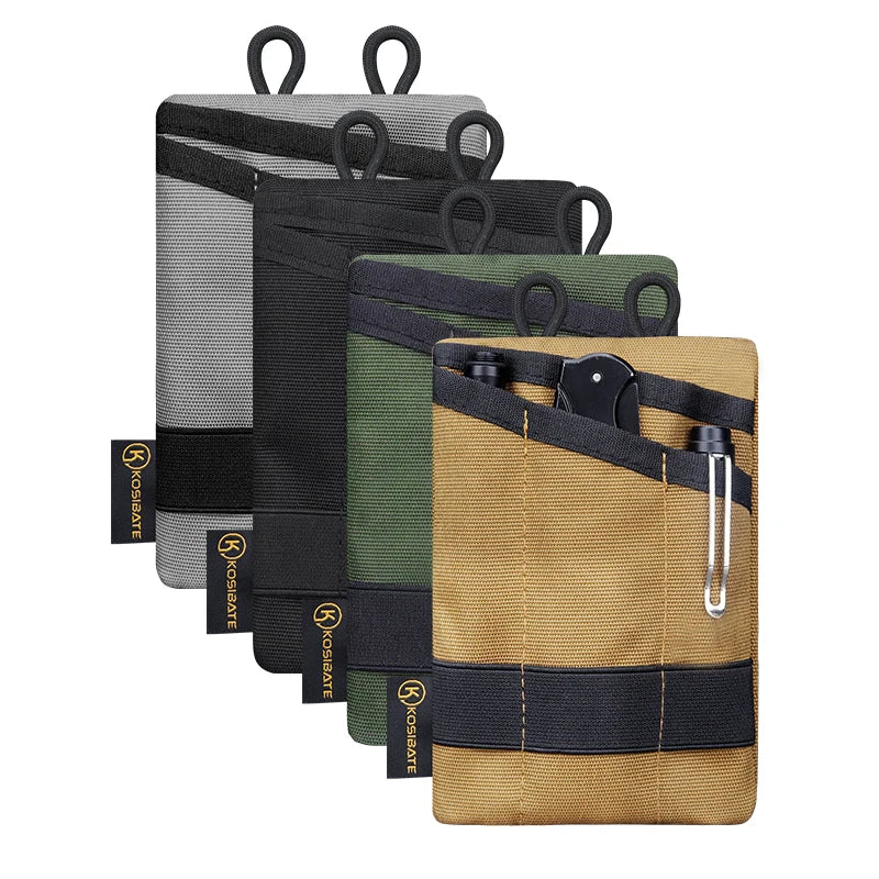 Tactical Card Key Belt Mini Wallet Pouch Molle Waist Pack Camping EDC