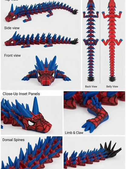 15inch Dragon Figurine 3D Printed Statue for Office Decoration Resin Model