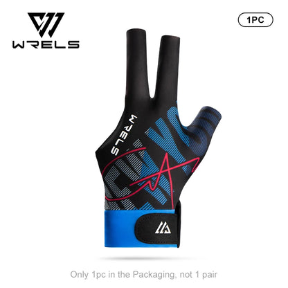 1PC Billiard Left Hand Glove Three Finger Snooker Pool Cue Accessory