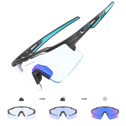 Photochromic Cycling Glasses UV400 Sports Sunglasses for Men Women MTB