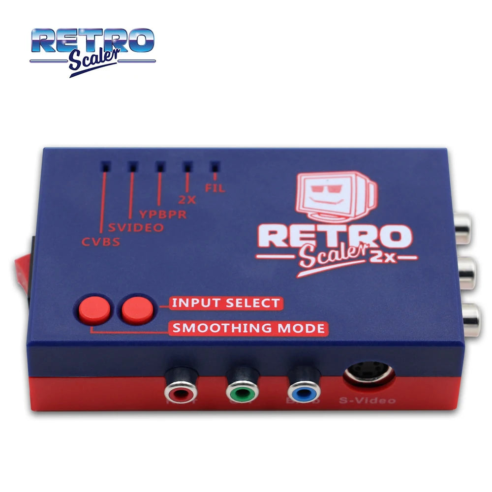 RetroScaler2x AV to HDMI-compatible Converter and Line-doubler For Retro Game Consoles PS2 N64 NES Dreamcast Saturn MD1 MD2-EXPROTAS