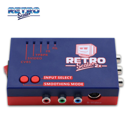 RetroScaler2x AV to HDMI-compatible Converter and Line-doubler For Retro Game Consoles PS2 N64 NES Dreamcast Saturn MD1 MD2-EXPROTAS