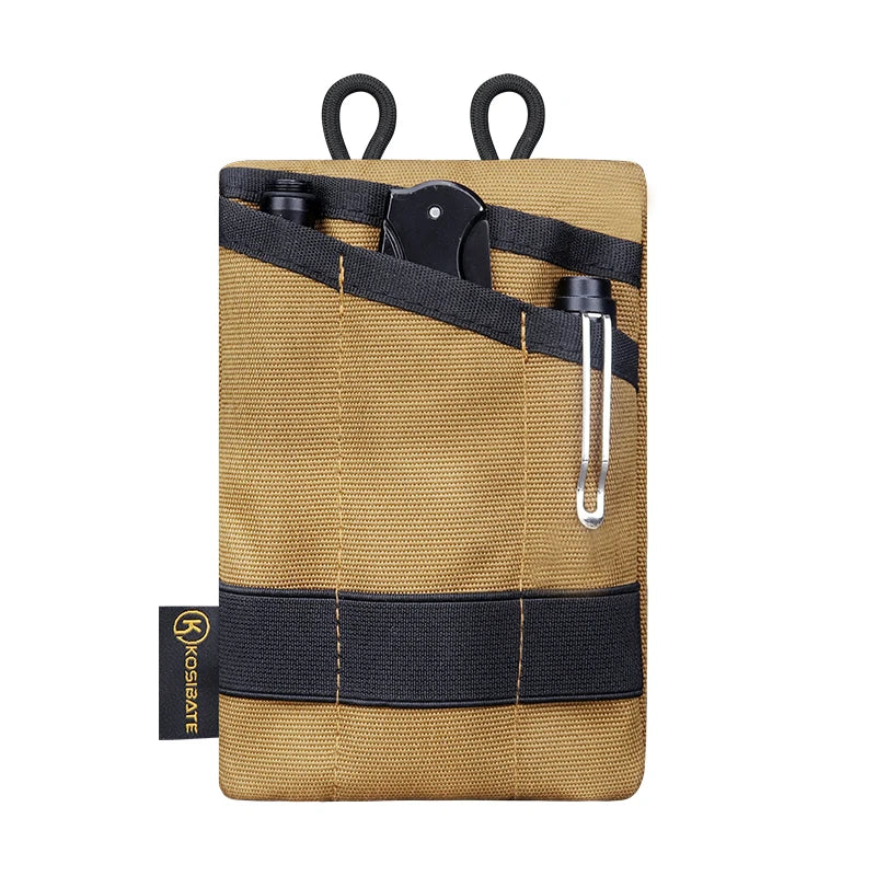 Tactical Card Key Belt Mini Wallet Pouch Molle Waist Pack Camping EDC