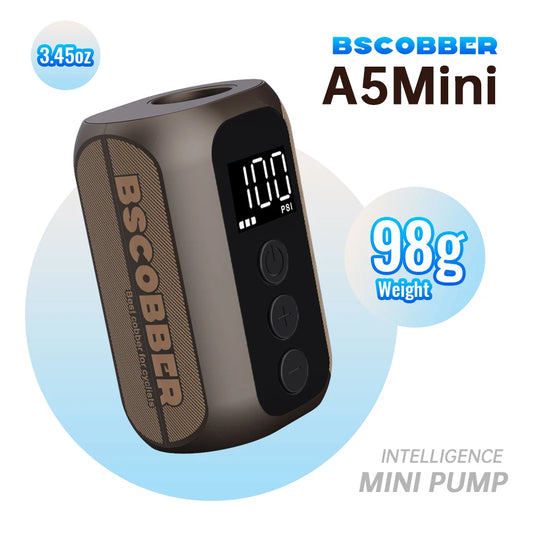 Electric Bike Pump Inflator Mini Portable 100PSI Bicycle Air Tire Pump