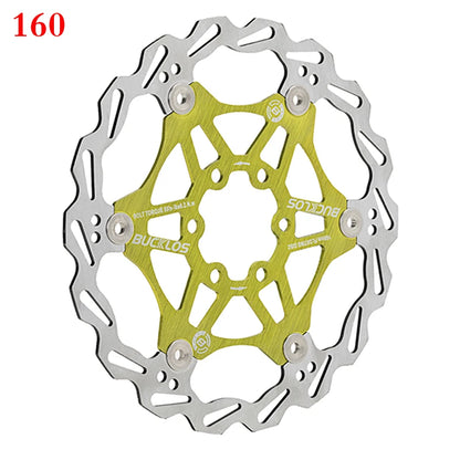 2PC BUCKLOS Bicycle Disc Brake 160/180/203 Bike Floating Rotors Stainless Steel Mountain Bike Brake Rotor Mtb Rotors Part 1PC-EXPROTAS