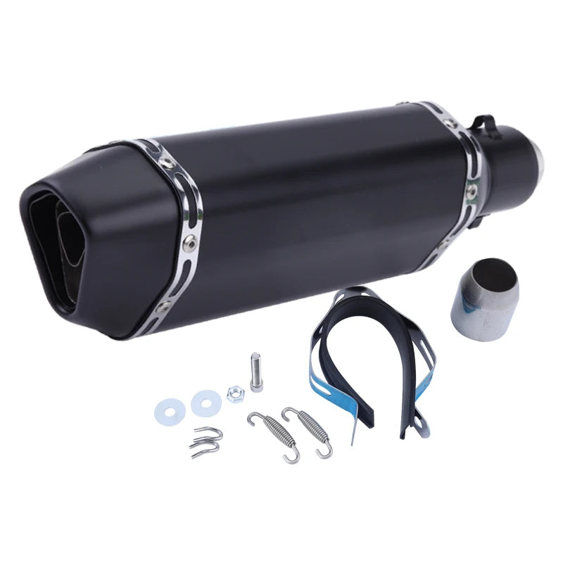 CHmotor Carbon Fiber Motorcycle Exhaust Muffler Pipe 250cc 350cc 600cc Escape Moto Tube For Nmax Tmax530 Msx125 GSR600-EXPROTAS