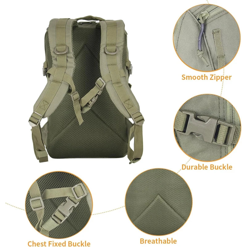 Waterproof Fishing Hunting Bags Outdoor Tactical Rucksack for Trekking
