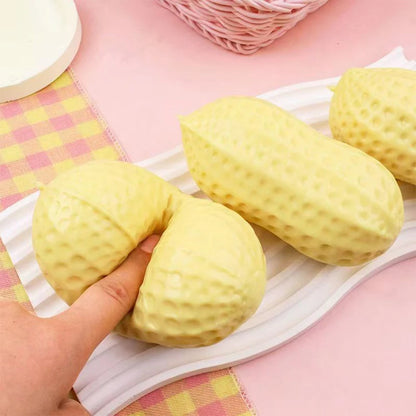 Peanut Stress Ball 11CM Squeeze Squishy Fidget Toy Buttery-Soft Relief