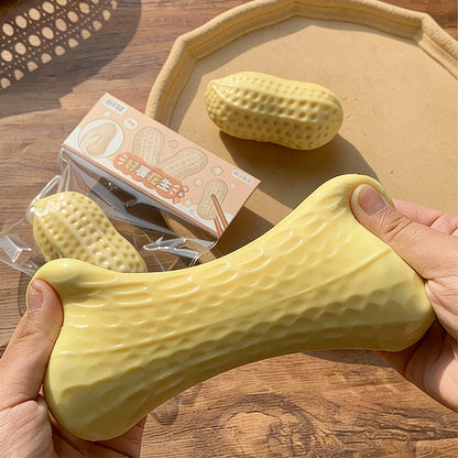 Peanut Stress Ball 11CM Squeeze Squishy Fidget Toy Buttery-Soft Relief