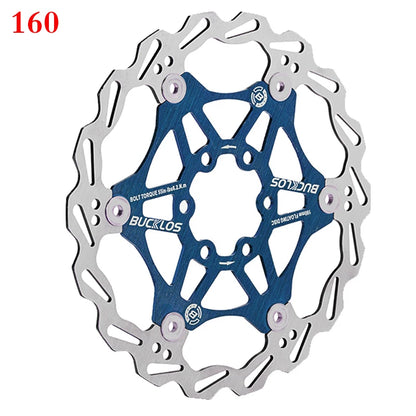 2PC BUCKLOS Bicycle Disc Brake 160/180/203 Bike Floating Rotors Stainless Steel Mountain Bike Brake Rotor Mtb Rotors Part 1PC-EXPROTAS