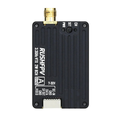 RUSHFPV 3.3G 2W VTX FPV Transmitter Receiver DVR Module with Antenna for Long Range RC Drone