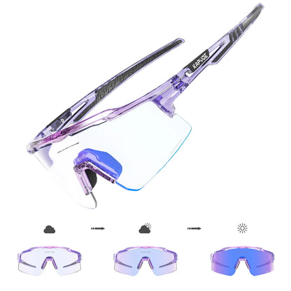 Photochromic Cycling Glasses UV400 Sports Sunglasses for Men Women MTB