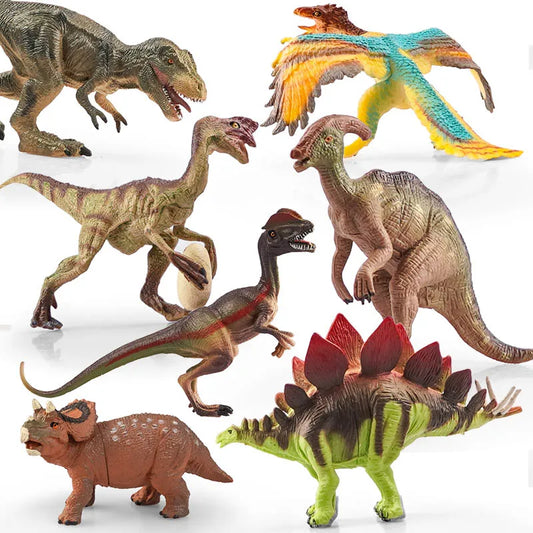 Jurassic Dinosaur PVC Figure Carnotaurus Ankylosaurus T-Rex Model - EXPROTAS