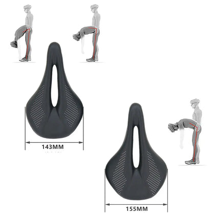 ELITA ONE Carbon Saddle MTB/Road Bike saddle Super Light Leather Carbon Cushions 96g-EXPROTAS