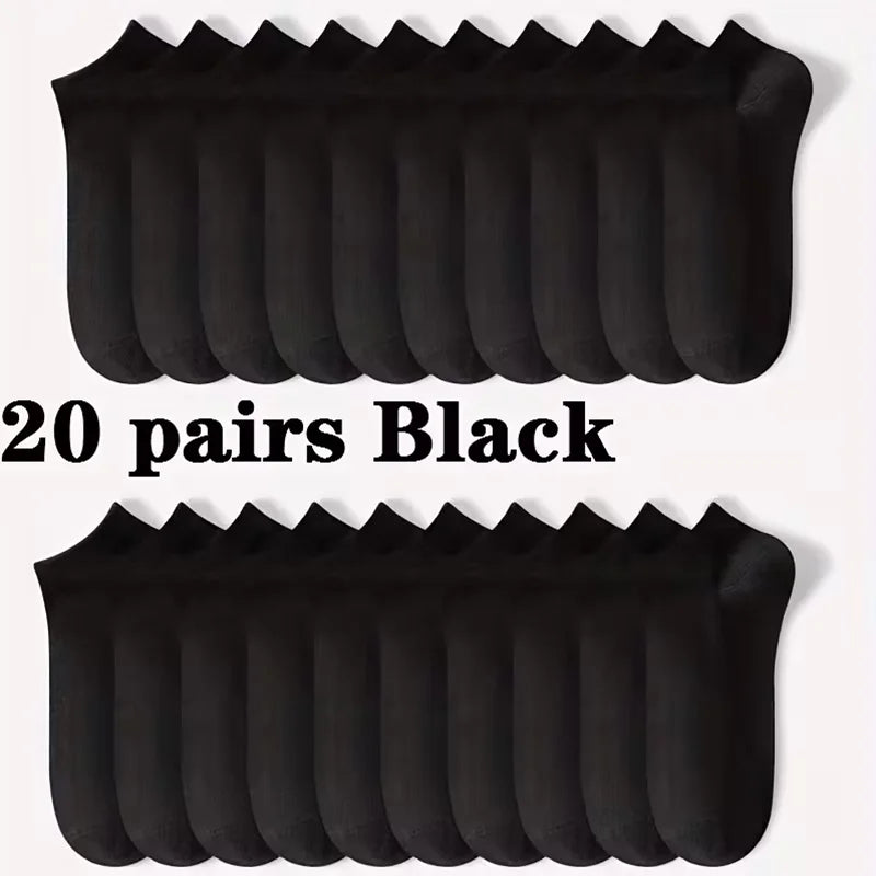 5/10-Pack Unisex Comfort-Fit Ankle Socks Lightweight Breathable Sports Wear