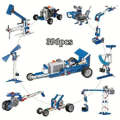 MOC Educational and Dacta Series Simple and Motorized Mechanisms Base Set 9686 Core Set Building Blocks DIY STEM Kids Toys Gifts-EXPROTAS