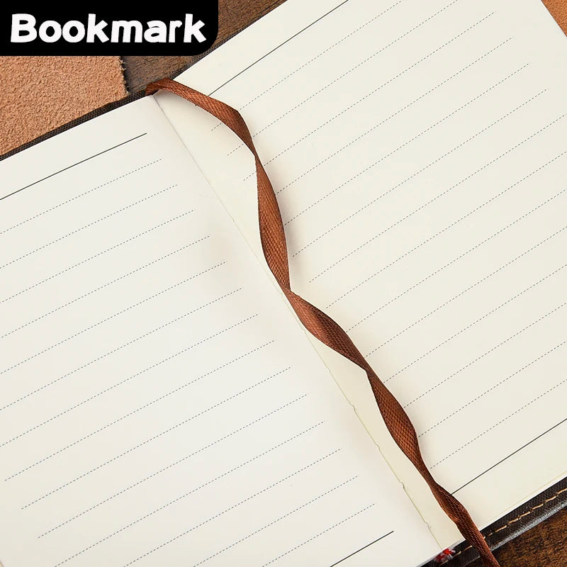 Retro Password Book A5 Notebook with Lock Diary for Students Stationery