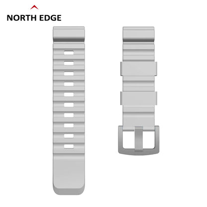24mm Rubber Watch Strap For NORTH EDGE Active Smartwatch Samsung Huawei Band