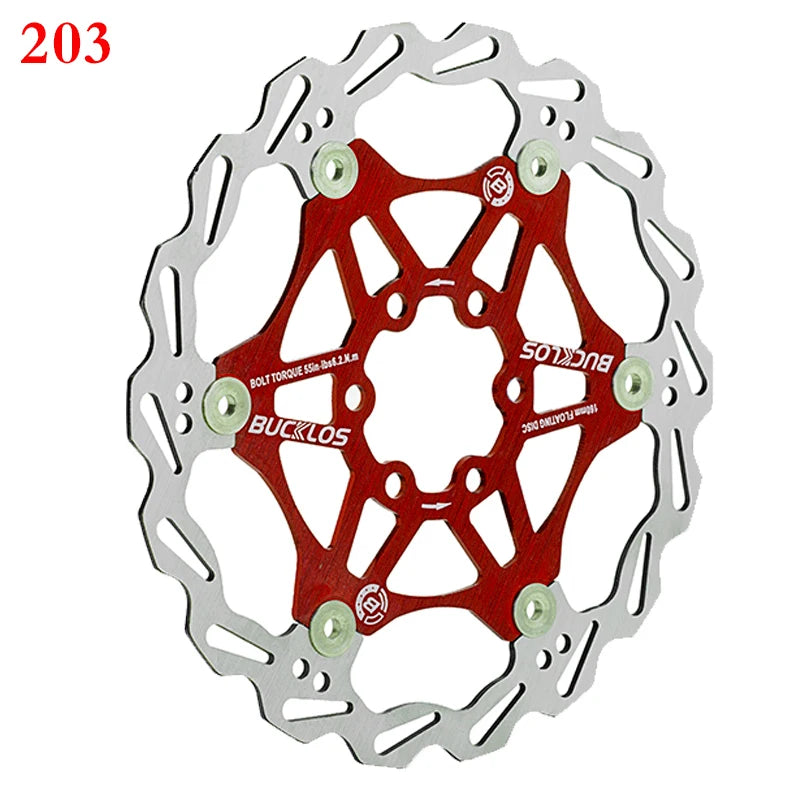 2PC BUCKLOS Bicycle Disc Brake 160/180/203 Bike Floating Rotors Stainless Steel Mountain Bike Brake Rotor Mtb Rotors Part 1PC-EXPROTAS