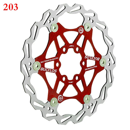2PC BUCKLOS Bicycle Disc Brake 160/180/203 Bike Floating Rotors Stainless Steel Mountain Bike Brake Rotor Mtb Rotors Part 1PC-EXPROTAS