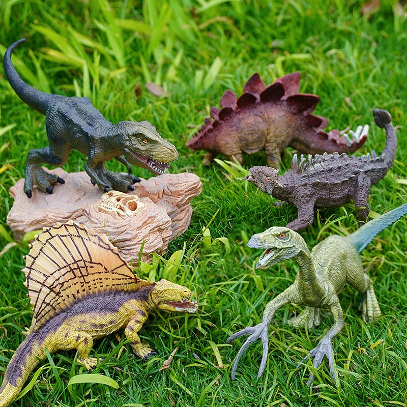 Jurassic Dinosaur PVC Figure Carnotaurus Ankylosaurus T-Rex Model - EXPROTAS
