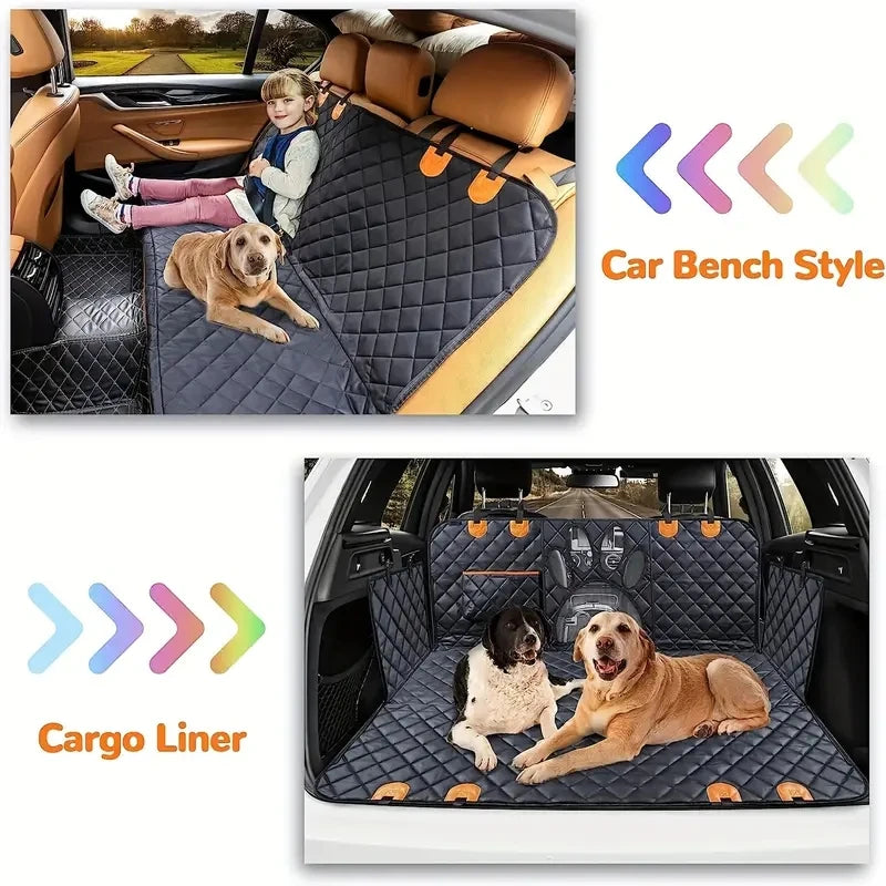 Dog Car Seat Cover Waterproof Hammock Rear Protector for Car Rear Seat