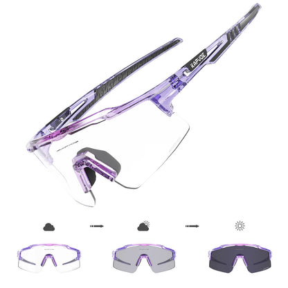 Photochromic Cycling Glasses UV400 Sports Sunglasses for Men Women MTB