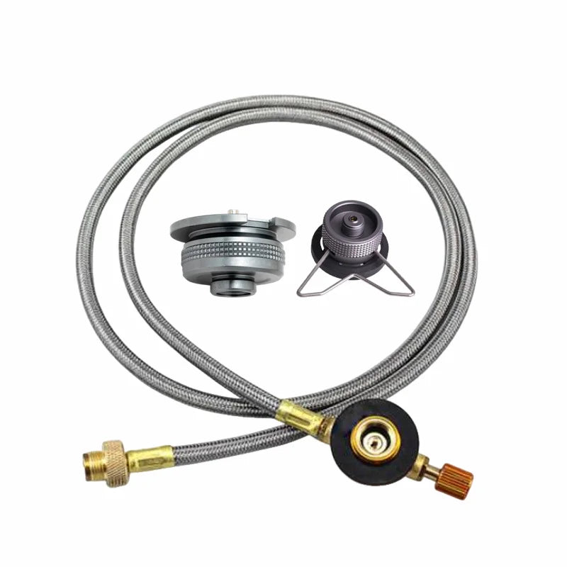 Butane Gas Adapter Camping Stove Converter Connector Outdoor Canister Tank